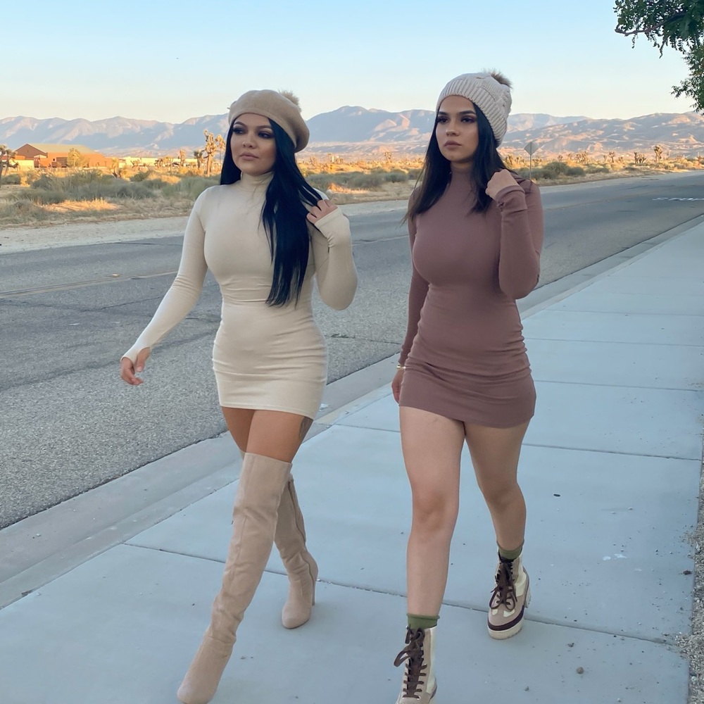 Turtle neck dress